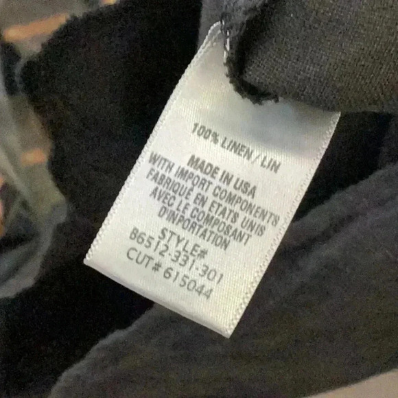 Bella Dahl Black Linen Romper - Size L - NWT - Picture 6 of 6